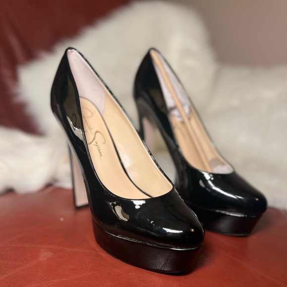 Jessica Simpson Shoes - Black Jessica Simpson Nellah Patent Platform Pumps